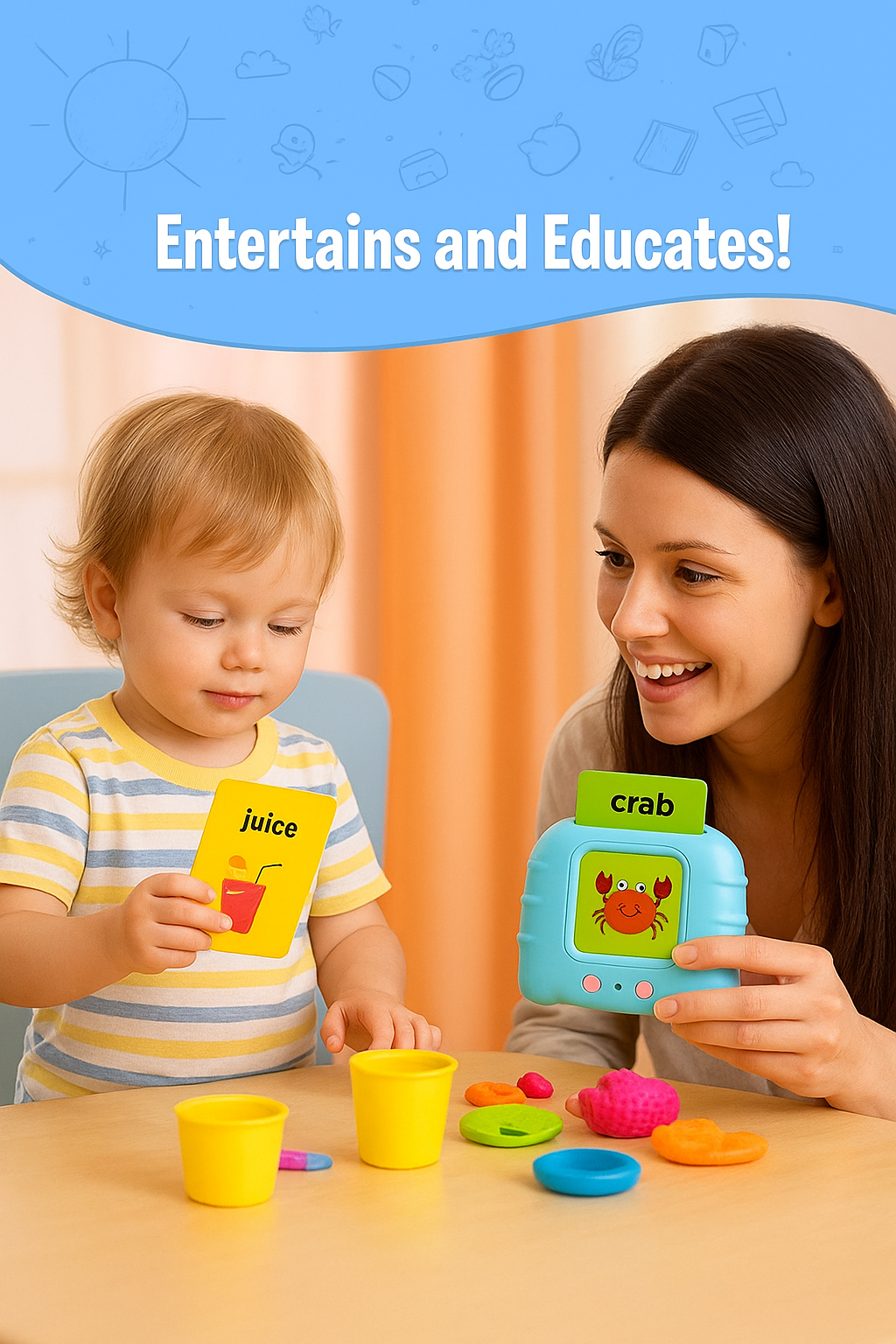 Kids Learning Flash Card Machine