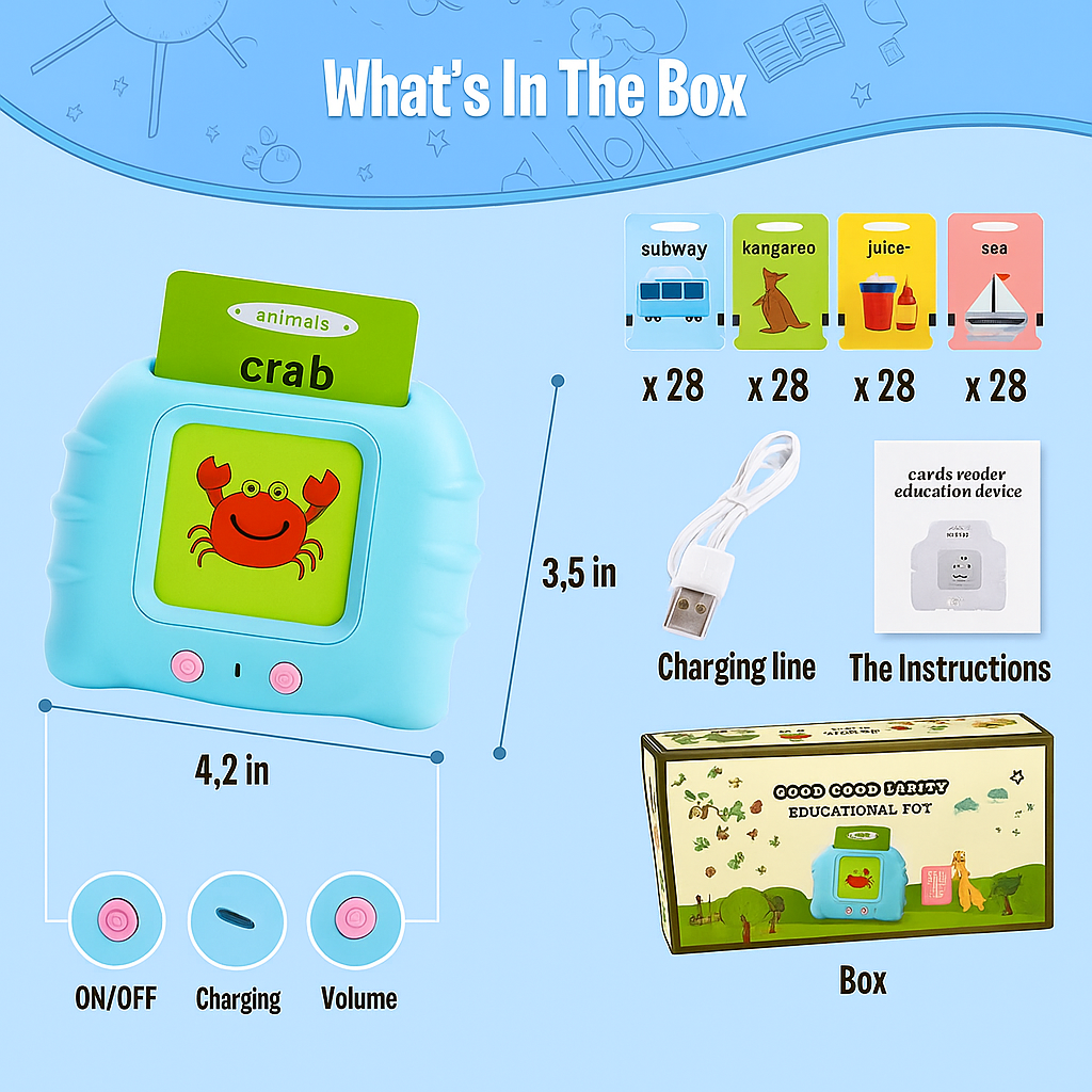 Kids Learning Flash Card Machine