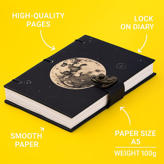 Moonlit Lock Diary – Keep Your Thoughts Safe